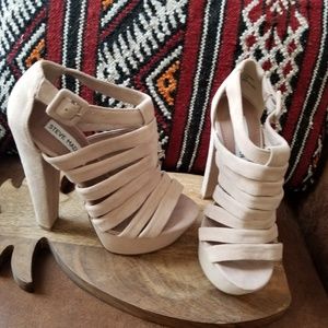 Steve Madden Audrinaa suede platform heels